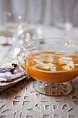 Cream of pumpkin soup with cream