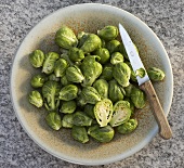 A bowl of Brussels sprouts