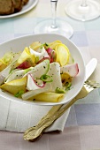 Radish salad with assorted herbs and spices