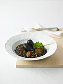 Lentils with Chorizo and Morcilla