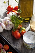 Ingredients for canning tomatoes