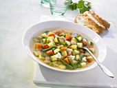 Fresh vegetable soup