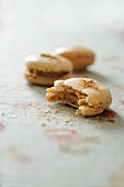 Macaroons with chocolate cream