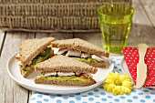 Sandwiches mit Pute und Avocado