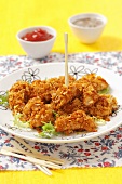 Chickennuggets mit Cornflakes-Panade