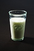 A glass of milk