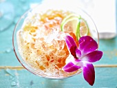 Cocktail mit Orchidee