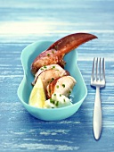 Lobster claw with lime sauce (Spain)