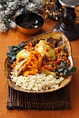 African-style chicken with rice (Christmas)