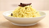 Saffron rice being prepared (German Voice Over)