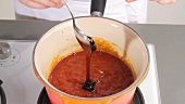 Making barbecue sauce (German Voice Over)
