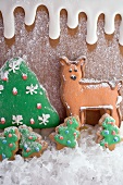 Christmas biscuits (a reindeer and a Christmas tree)