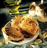 Roasted Garlic Bulb as an Appetizer