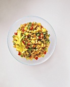 A Colorful Multi-Grain Salad on a Plate