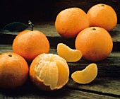 Honey Tangerines on Barnwood