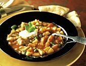 Curried Vegetable Soup with Sour Cream