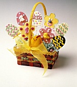 Decorated Easter Cookies; Easter Basket