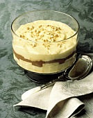 Layered Vanilla and Chocolate Custard; Ladyfingers