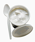 Container of Plain Yogurt