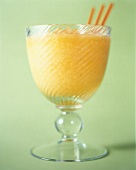 Peach Smoothie in Glass