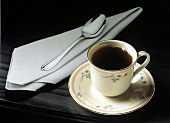 Cup of Tea with Napkin and Spoon