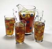 Iced Tea in Pitcher and Glasses