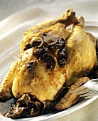 Whole Chicken Roasted with Mushrooms