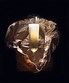 A Glass of Champagne in a Paper Bag