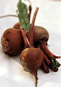 Red Beets on White Cloth