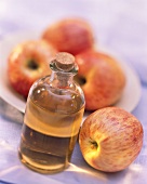 Apple Vinegar in a Bottle with Gala Apple