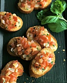 Bruschetta (Röstbrot mit Tomaten, Italien)