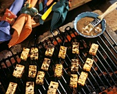 Skewered Tofu on the Grill