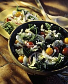 Fennel Salad with Feta Cheese and Cherry Tomatoes