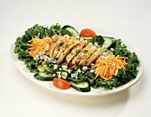 Grilled Chicken Salad on a Platter