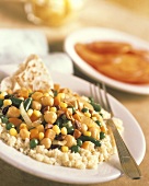 Assorted Vegetables Over Couscous
