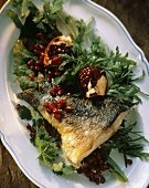 Fish and Pomegranate Entree For Hanukkah