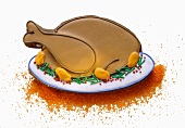 Turkey Shaped Cookie for Thanksgiving