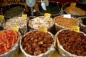 Dried Fruit and Nuts at an Italian Market