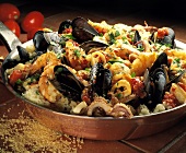Seafood Stew Over Couscous