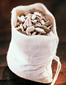 Sunflower Seeds in a Canvas Bag