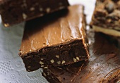 Nut Brownies with Fudge Frosting