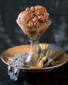 Chocolate Ice Cream with Amaretti di Saronno Cookies