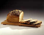 Sliced Bread on a Cutting Board