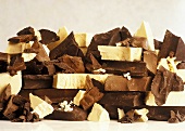 White, Dark and Milk Chocolate Pieces