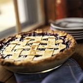 Blueberry Pie with Lattice Crust