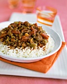 Chili Con Carne auf Reis