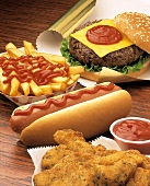 An Assortment of Fast Food
