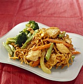 Chicken Lo-Mein with Vegetables