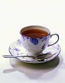 Cup of Tea in a Blue Teacup