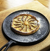 A Whole Apple Tart in a Baking Pan